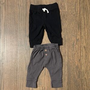 Carter's Two-Pack Baby Joggers in Black and Charcoal